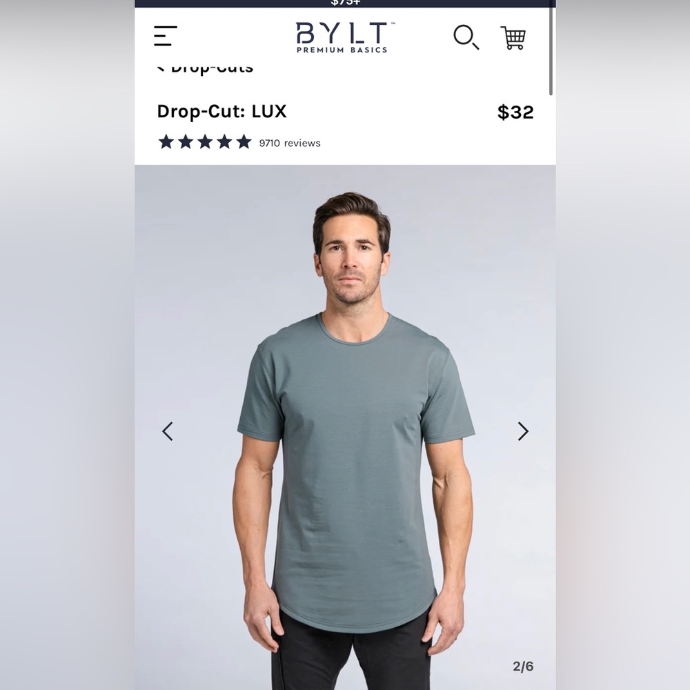 New without tags (NWOT) BYLT Basics Lux Short Sleeve Tee in Dark Sage